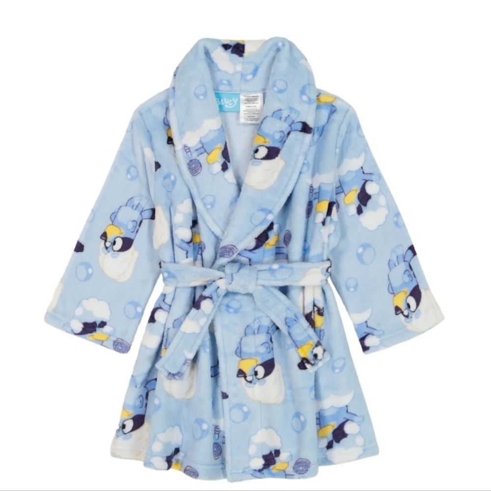 New Bluey Toddler Boys Pajama Robe